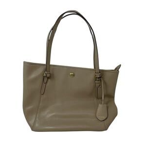 Coach Peyton Leather Tote Bag in Taupe – Large‎ Shoulder Work Bag $350